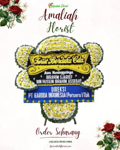 Papan Bunga Duka di Mangunsaren